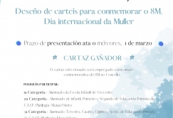 I CONCURSO PARA O DESEÑO DO CARTEL DO DÍA 8 DE MARZO  “DÍA INTERNACIONAL DA MULLER”