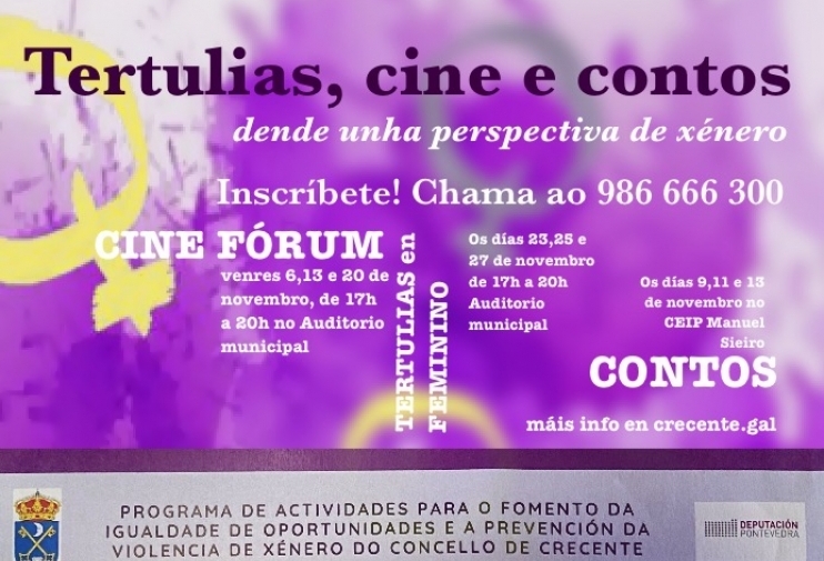 Cine, tertulias y cuentos desde una perspectiva de género