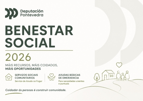 Crecente reforza a atención social con máis de 34.000 euros da Deputación de Pontevedra